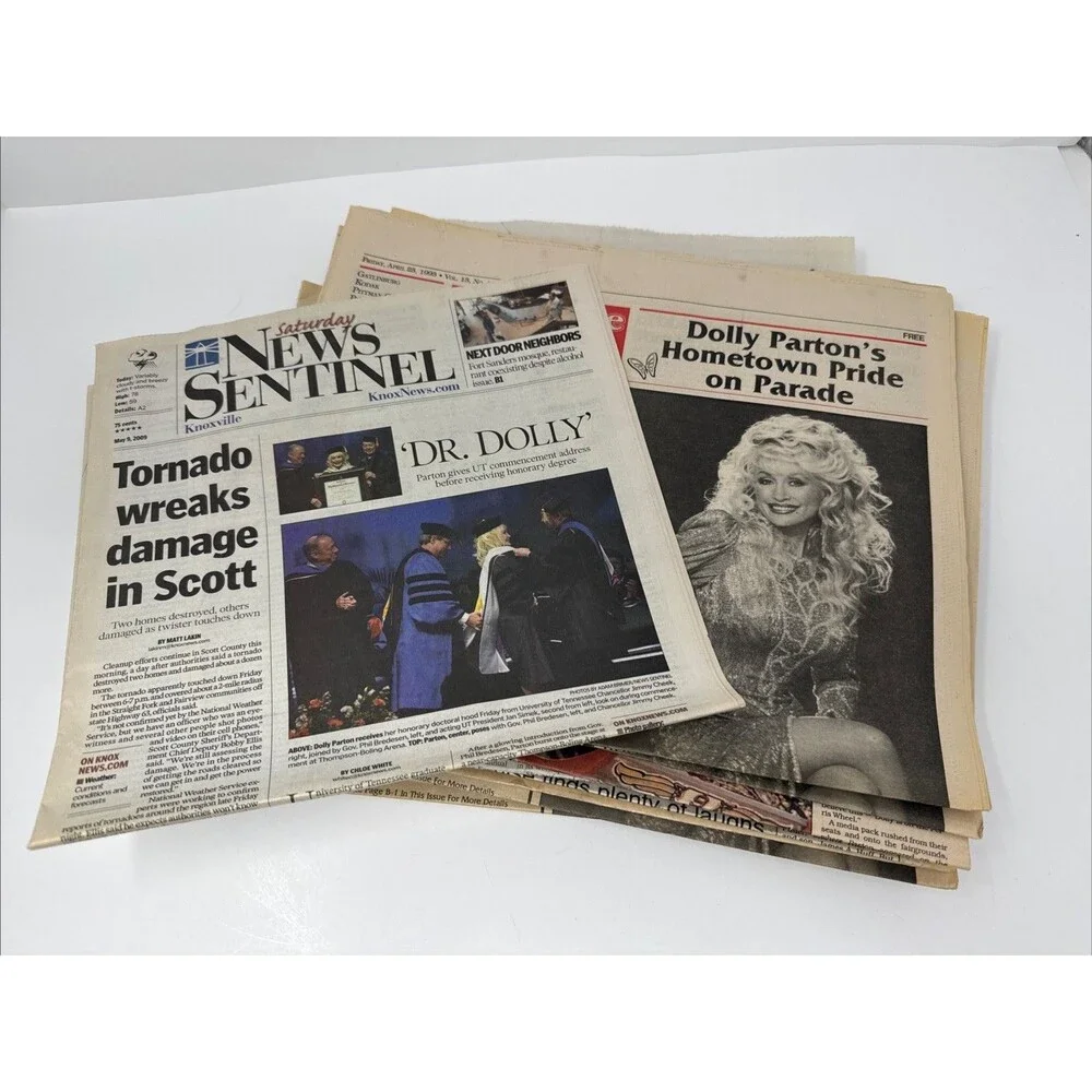 LARGE LOT DOLLY PARTON Press COLLECTION Newspaper Dollywood vgt 1990s 90s